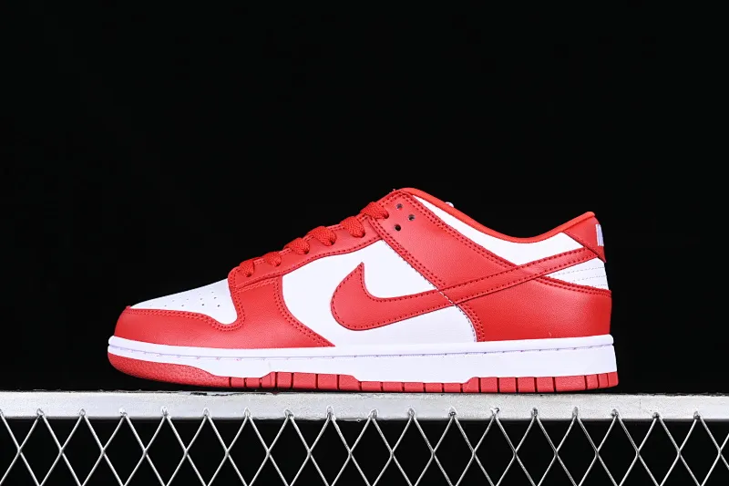 All Categories Nk SB Dunk Series Nk SB Dunk Low Low-top Sneakers Nk Dunk Low SB "University Red" White and Red Dunk Series First Layer Low-top Casual Sports Skateboard Shoes CU1727-100